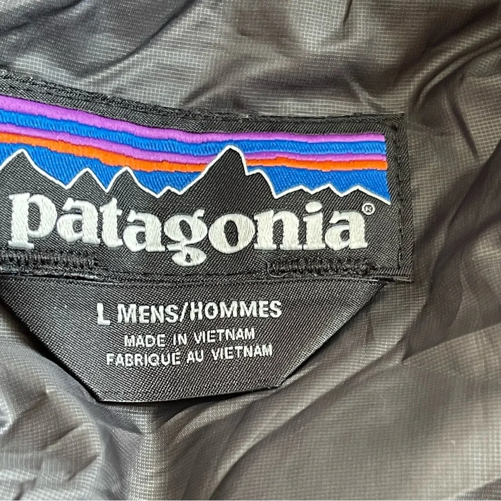 Patagonia Men’s Nano Puffer Vest Jacket Size L Forge Grey Lightweight Full Zip - Picture 10 of 11
